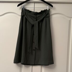 Elegant Olive Green Women's Skirt